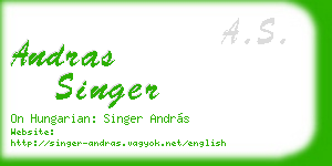 andras singer business card
